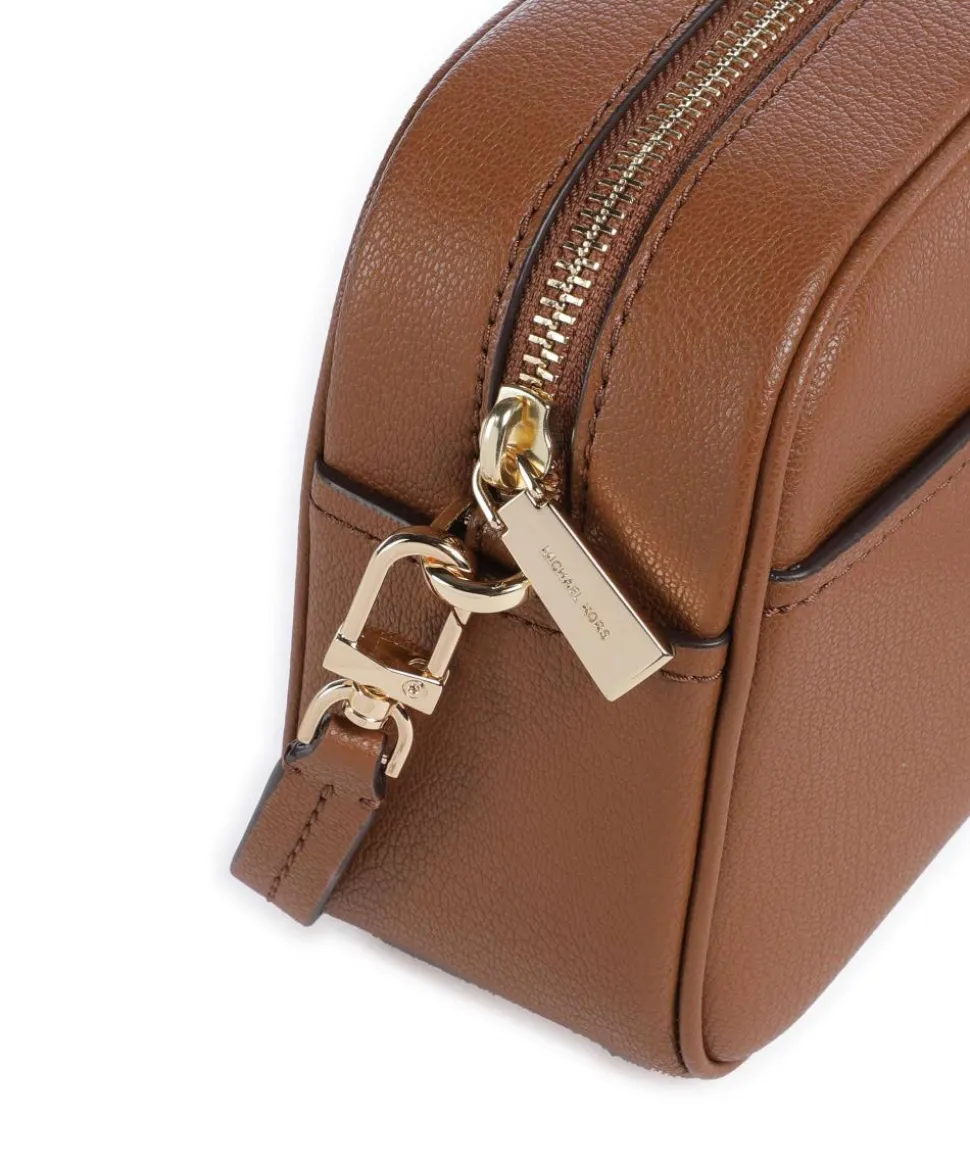 Jet Set Small Umhängetasche genarbtes Rindsleder braun