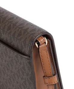 Jet Set Umhängetasche Canvas dunkelbraun