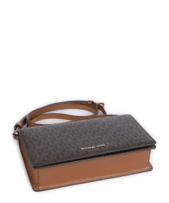 Jet Set Umhängetasche Canvas dunkelbraun