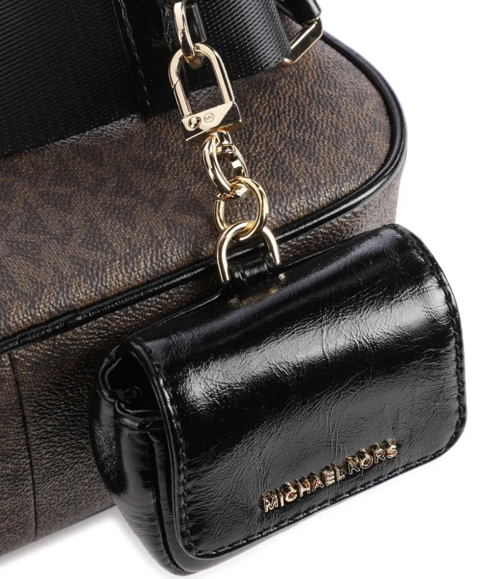 Jet Set Umhängetasche Canvas dunkelbraun