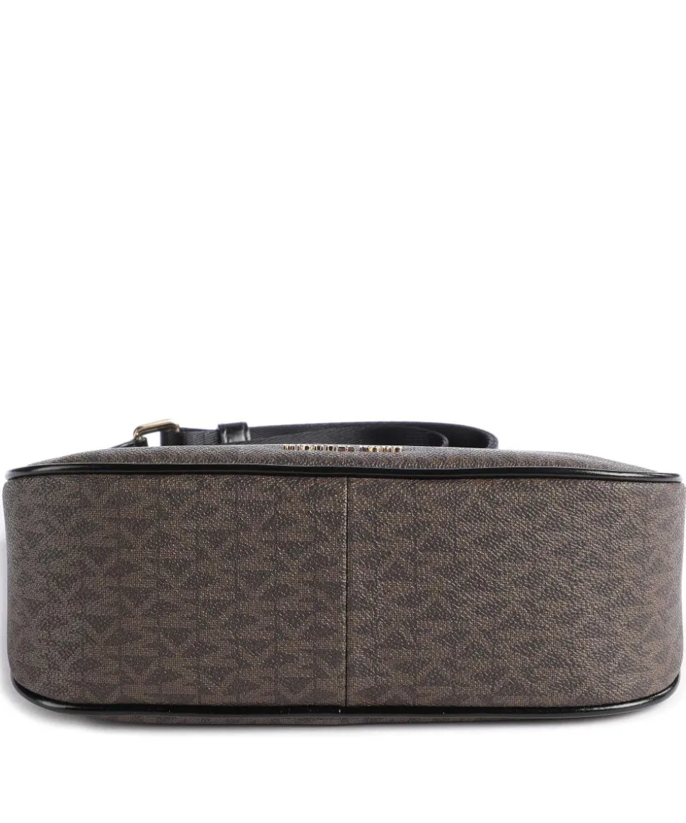 Jet Set Umhängetasche Canvas dunkelbraun