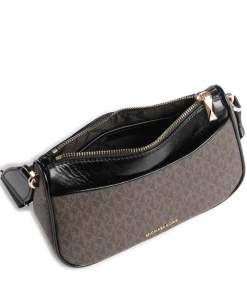 Jet Set Umhängetasche Canvas dunkelbraun