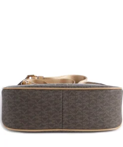 Jet Set Umhängetasche Canvas dunkelbraun