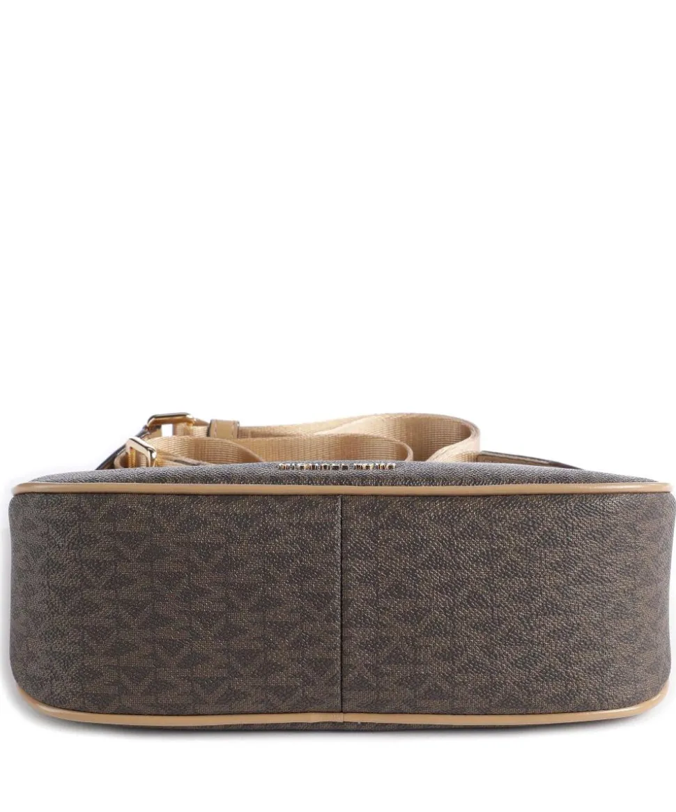 Jet Set Umhängetasche Canvas dunkelbraun