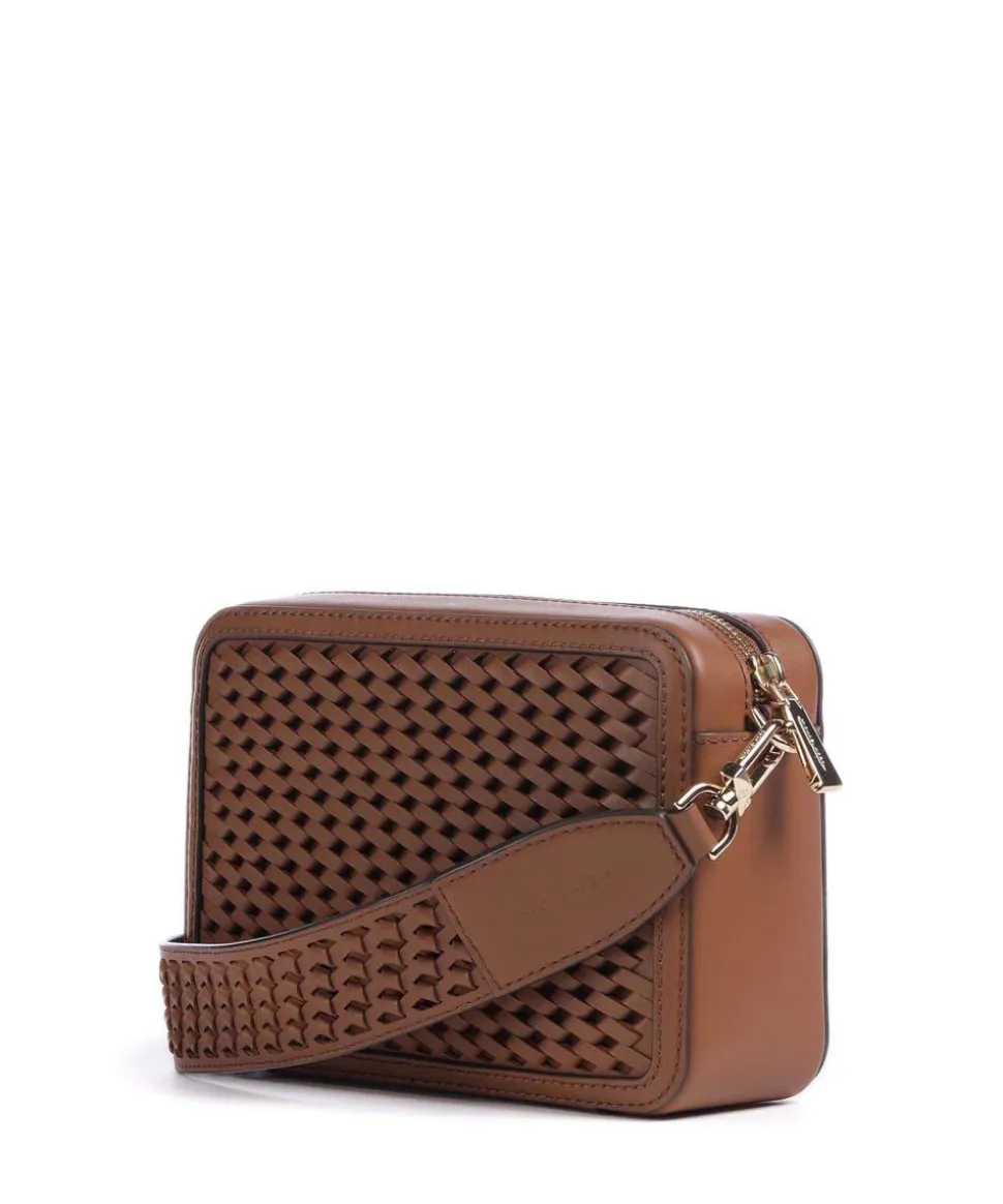Jet Set Umhängetasche fein genarbtes Rindsleder braun