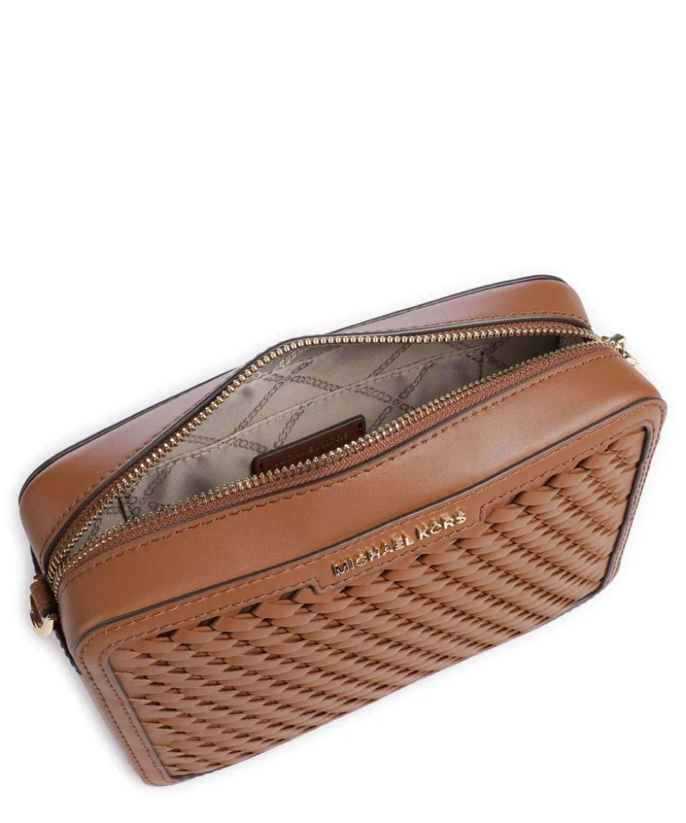 Jet Set Umhängetasche fein genarbtes Rindsleder braun