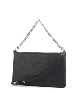 Jet Set Umhängetasche genarbtes Rindsleder schwarz