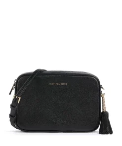 Jet Set Umhängetasche genarbtes Rindsleder schwarz