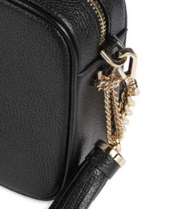 Jet Set Umhängetasche genarbtes Rindsleder schwarz