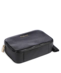 Jet Set Umhängetasche genarbtes Rindsleder schwarz