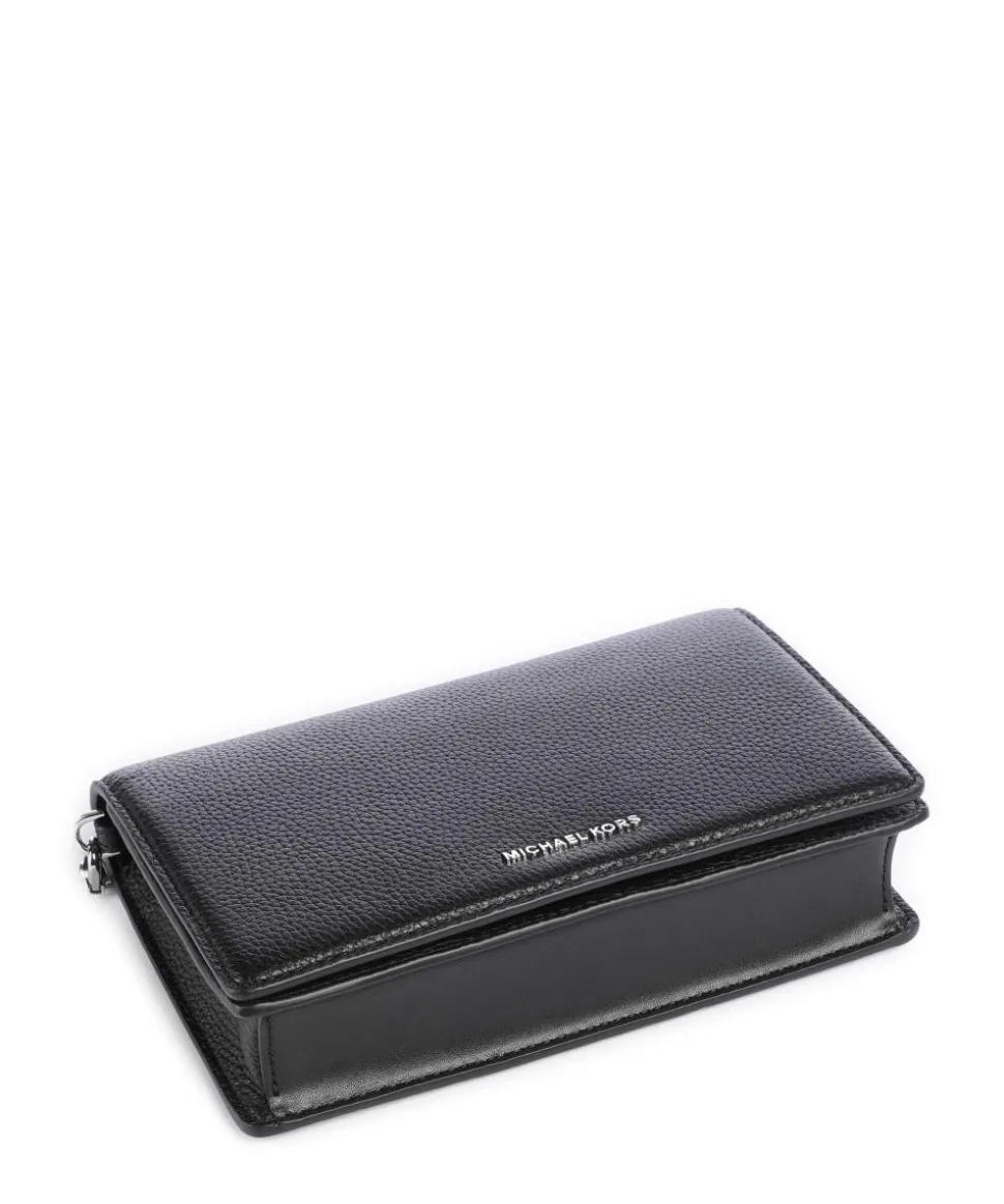 Jet Set Umhängetasche genarbtes Leder schwarz