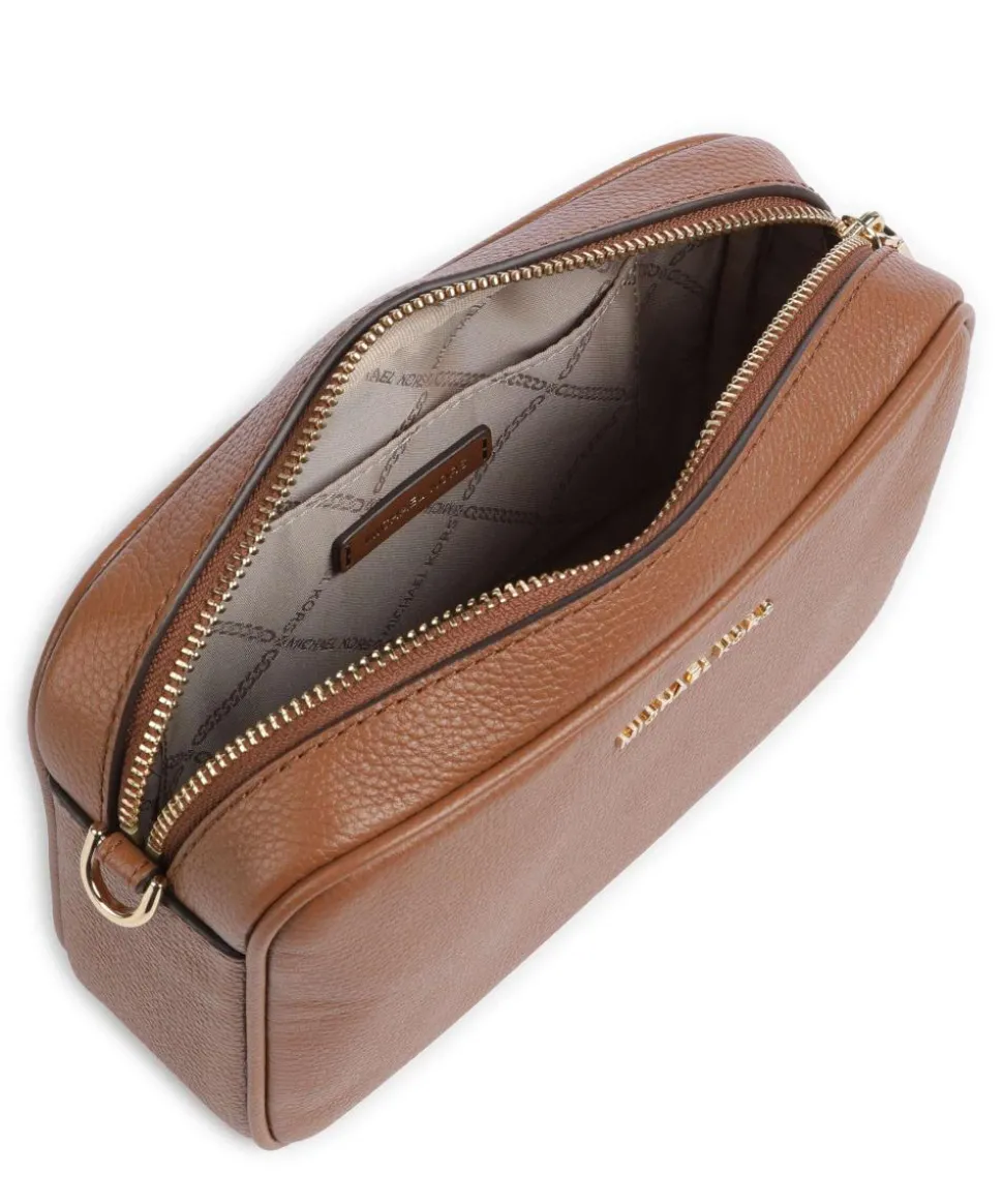 Jet Set Umhängetasche genarbtes Rindsleder braun