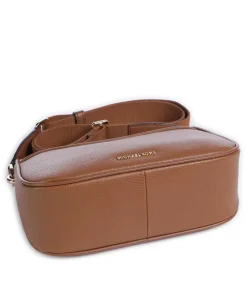 Jet Set Umhängetasche genarbtes Rindsleder braun
