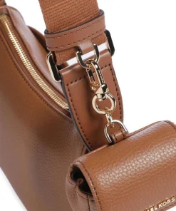 Jet Set Umhängetasche genarbtes Rindsleder braun