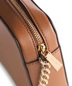 Jet Set Umhängetasche genarbtes Rindsleder braun