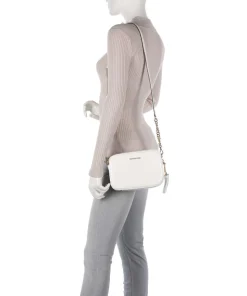 Jet Set Umhängetasche genarbtes Rindsleder weiß