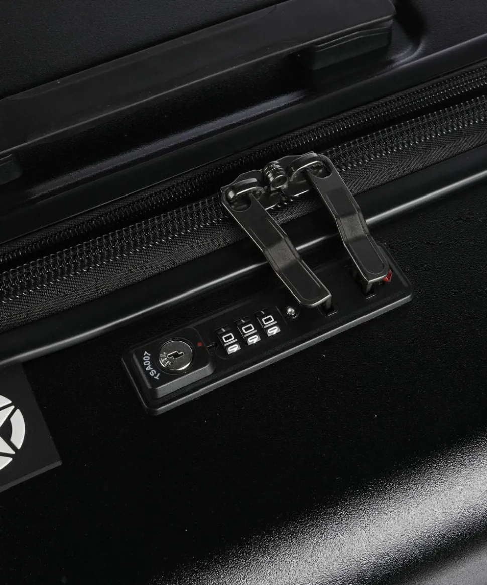 JH002B 4-Rollen Trolley schwarz 80 cm