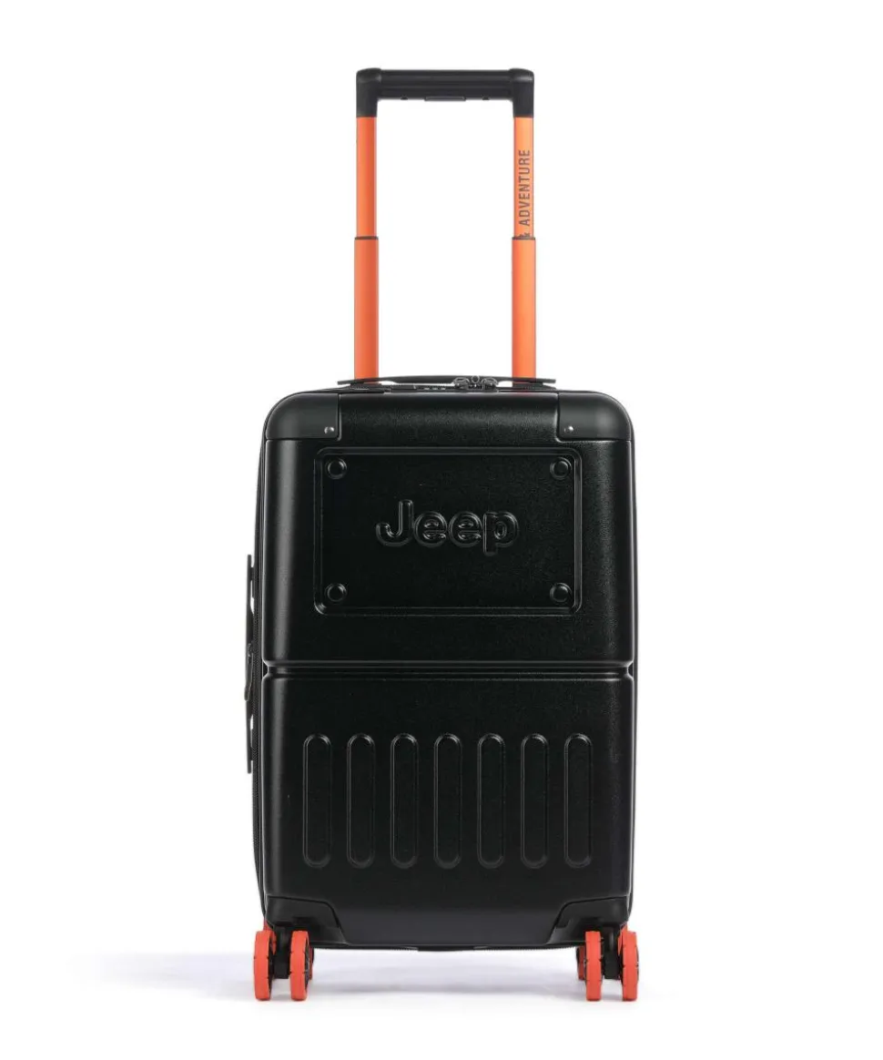 JH002B 4-Rollen Trolley schwarz 55 cm