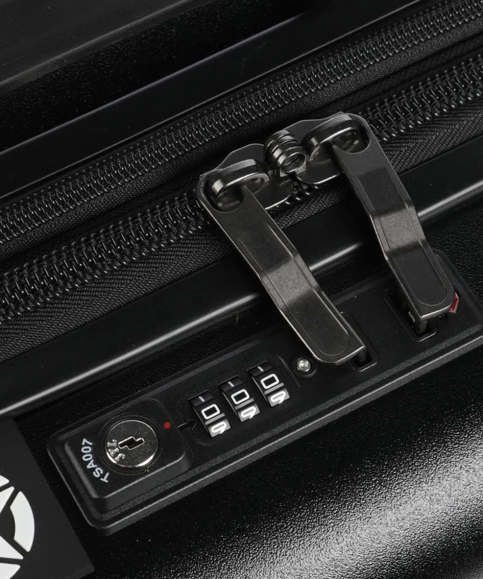 JH002B 4-Rollen Trolley schwarz 55 cm