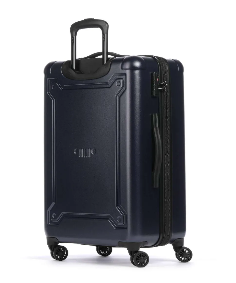 JH004C 4-Rollen Trolley dunkelblau 68 cm
