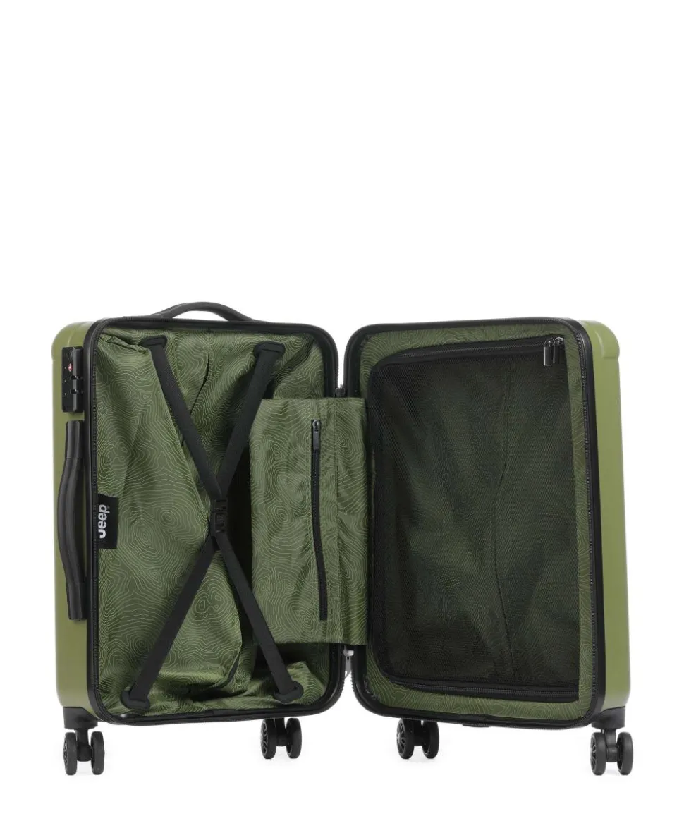 JH004C 4-Rollen Trolley olivgrün 55 cm