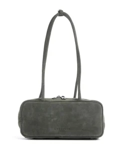 Jil Suede S Schultertasche aufgerautes Leder dunkelgrün