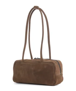 Jil Suede S Schultertasche aufgerautes Leder mud
