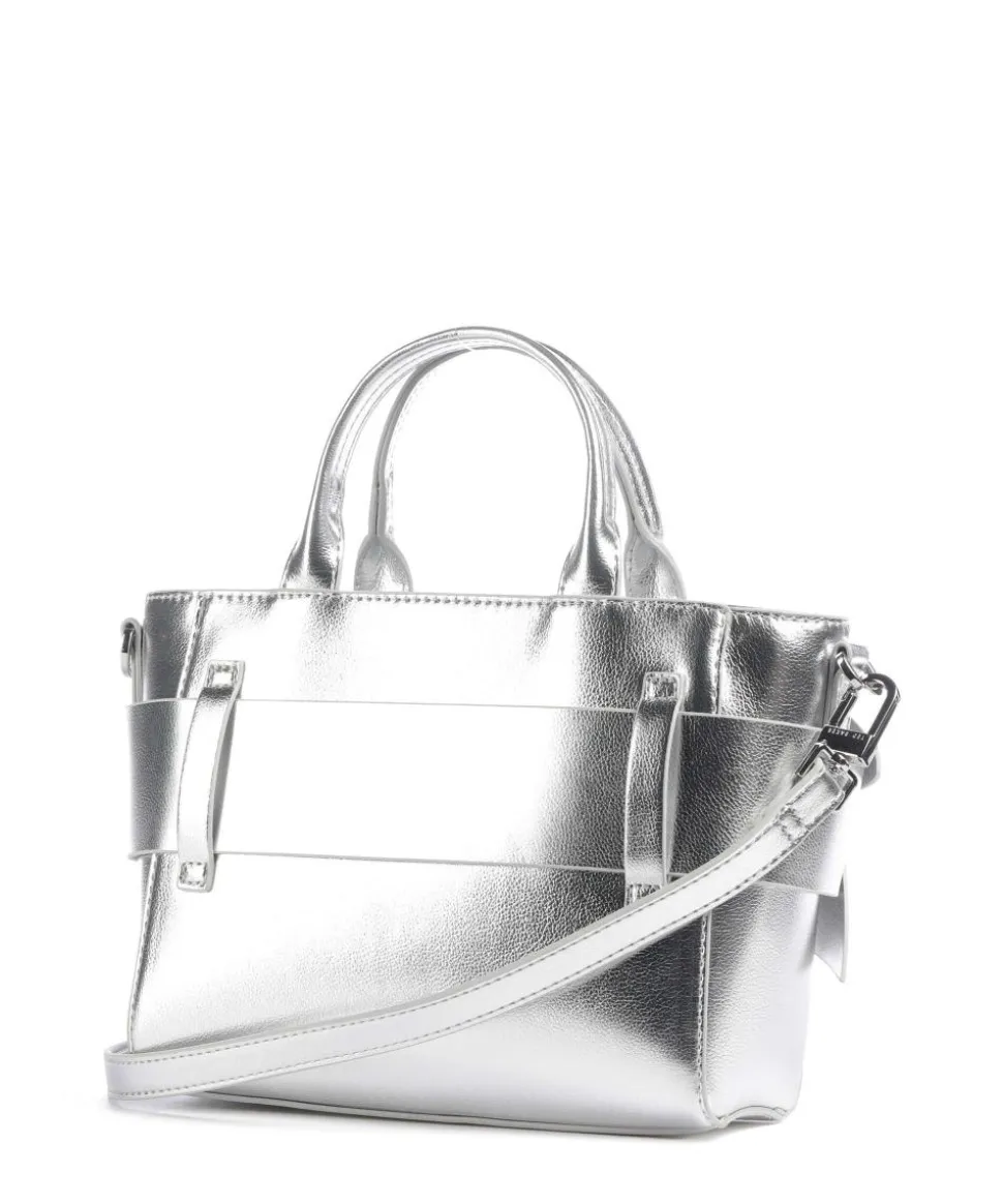Jimisie Handtasche Lederimitat silber