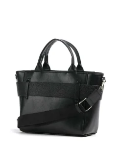 Jimsa Handtasche Lederimitat schwarz