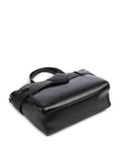 Jimsa Handtasche Lederimitat schwarz