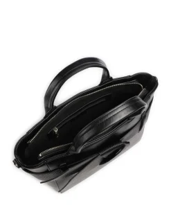 Jimsa Handtasche Lederimitat schwarz