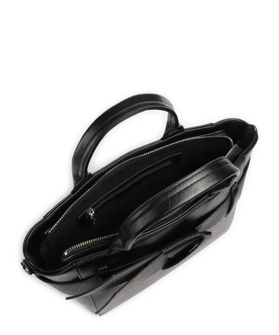 Jimsa Handtasche Lederimitat schwarz