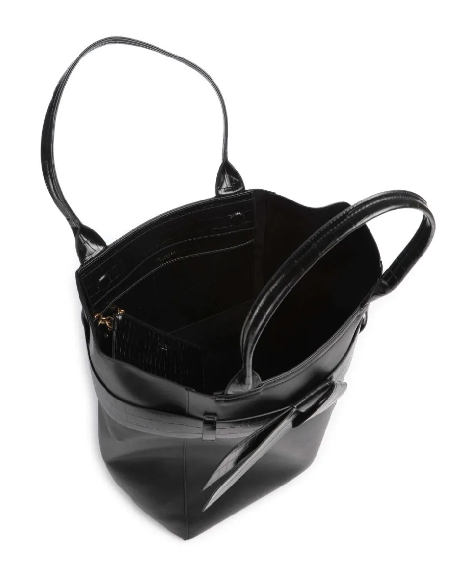 Jjoslyn Shopper Lederimitat schwarz