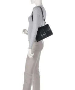 Jodie M Schultertasche Lederimitat schwarz