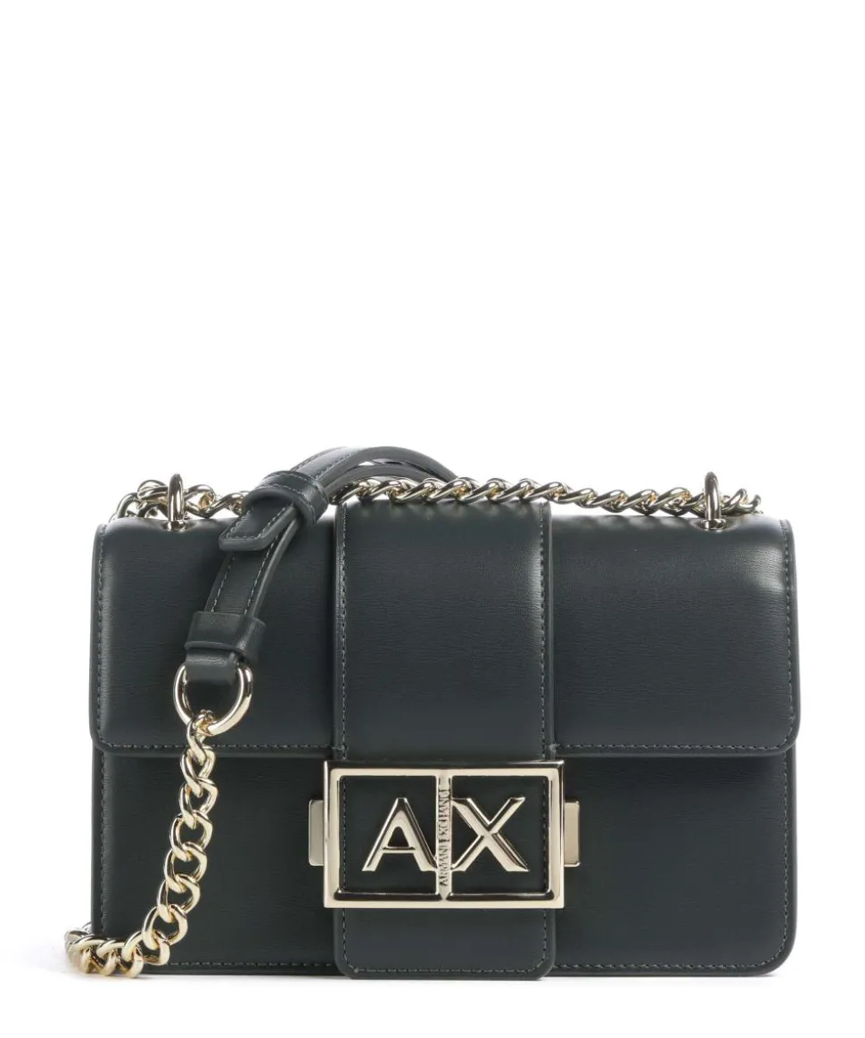 Jodie S Schultertasche Lederimitat dunkelgrün