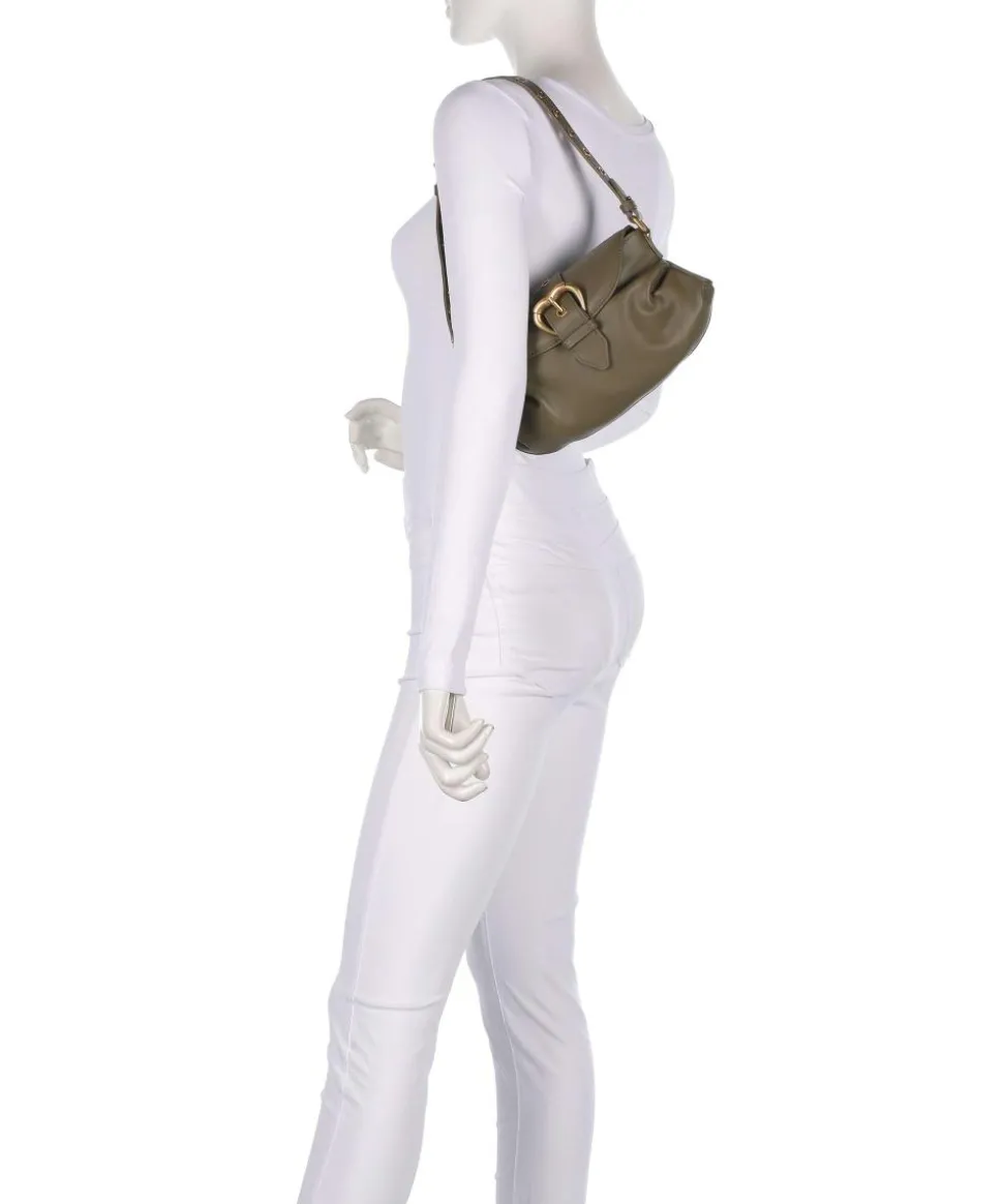 Jolene Mini Schultertasche fein genarbtes Rindsleder olivgrün