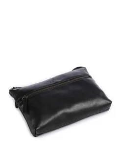 Jolie Umhängetasche fein genarbtes Rindsleder schwarz