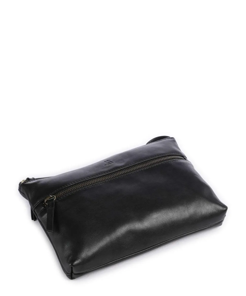 Jolie Umhängetasche fein genarbtes Rindsleder schwarz