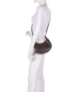 Jonie 22 Schultertasche fein genarbtes Leder dunkelbraun