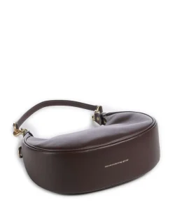 Jonie 22 Schultertasche fein genarbtes Leder dunkelbraun