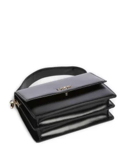 Jonna Schultertasche Leder schwarz