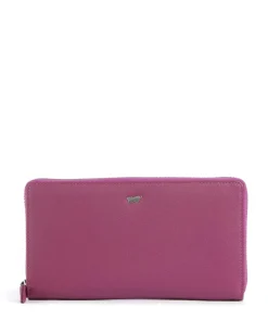 Joy Geldbörse weiches Rindsleder brombeer