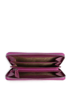 Joy Geldbörse weiches Rindsleder brombeer