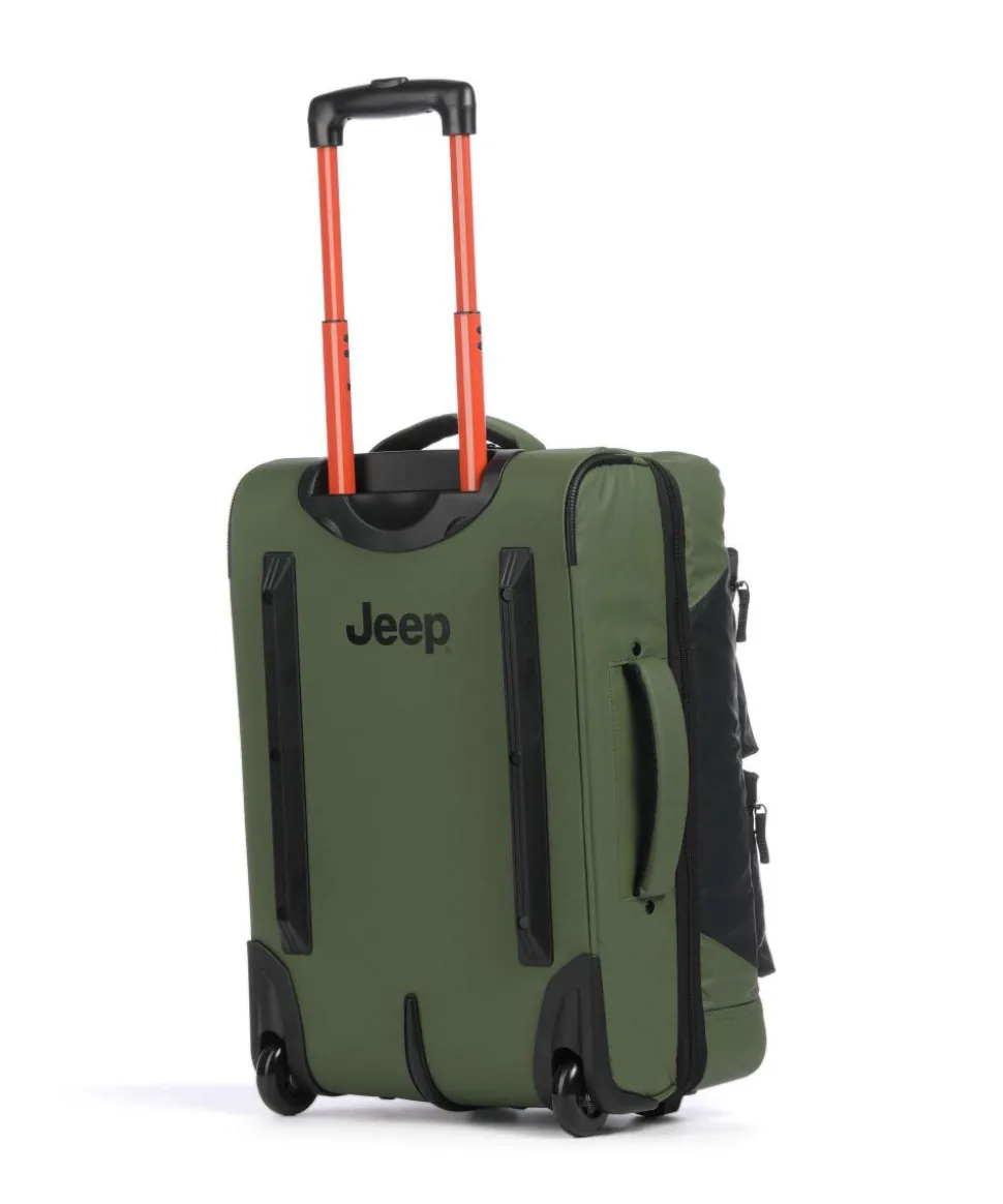 JS006B 55 Rollenreisetasche grün/schwarz 55 cm