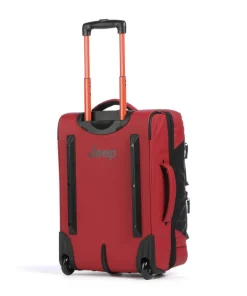 JS006B 55 Rollenreisetasche rot/schwarz 55 cm