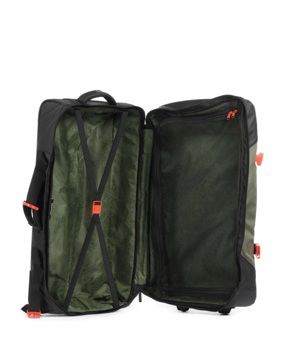 JS007C 73 Rollenreisetasche grün/schwarz 73 cm
