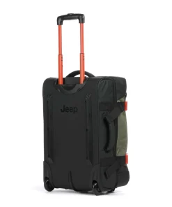JS007C 55 Rollenreisetasche grün/schwarz 55 cm