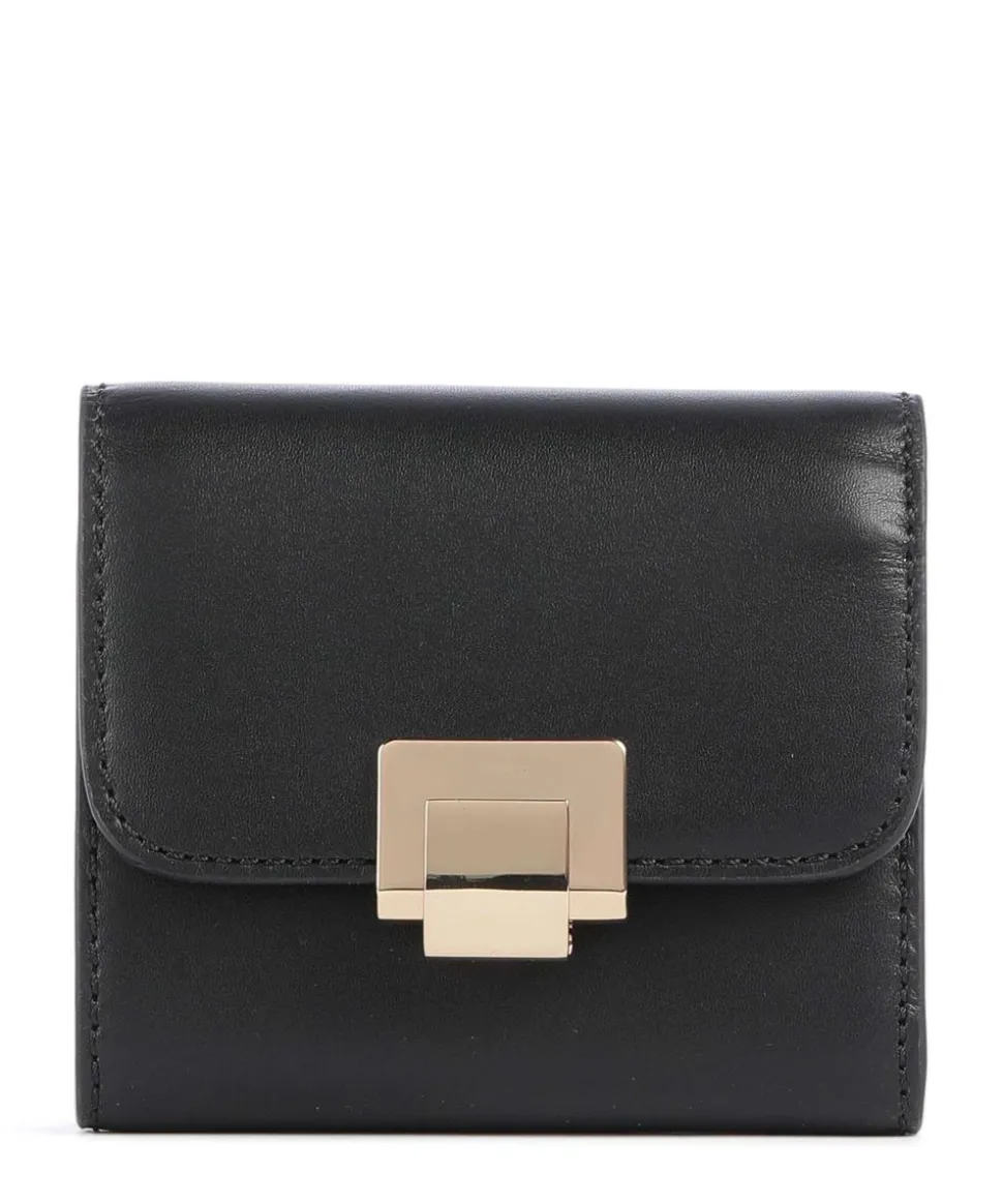 Judis Geldbörse fein genarbtes Leder schwarz