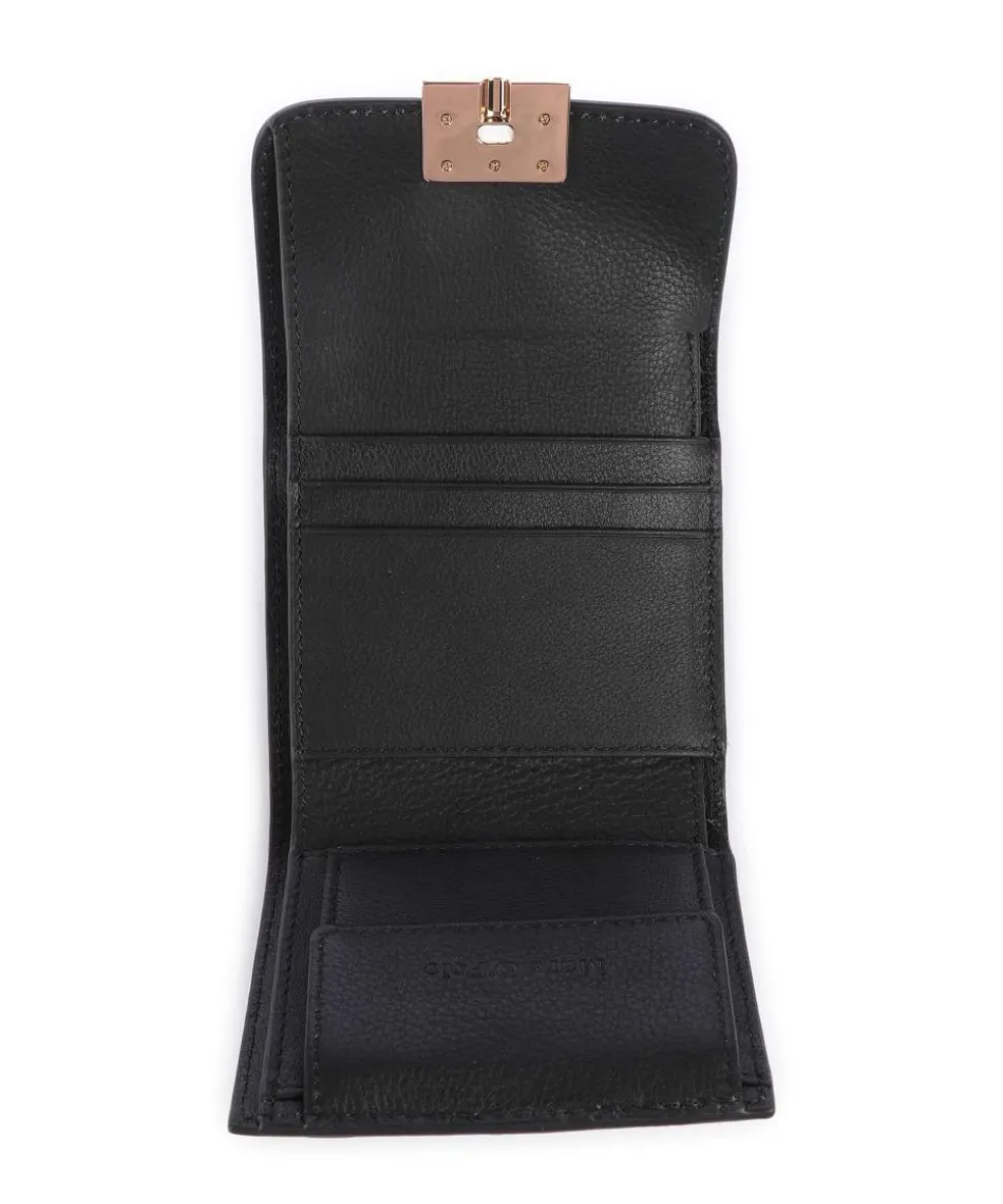 Judis Geldbörse fein genarbtes Leder schwarz