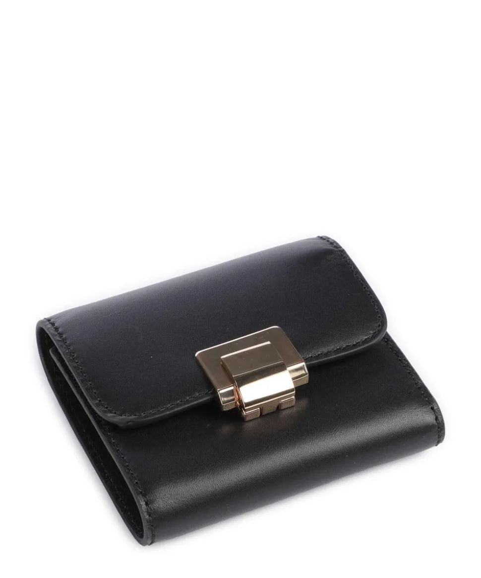 Judis Geldbörse fein genarbtes Leder schwarz